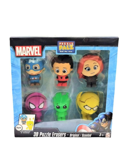 Marvel Pack 6 gomme 3D