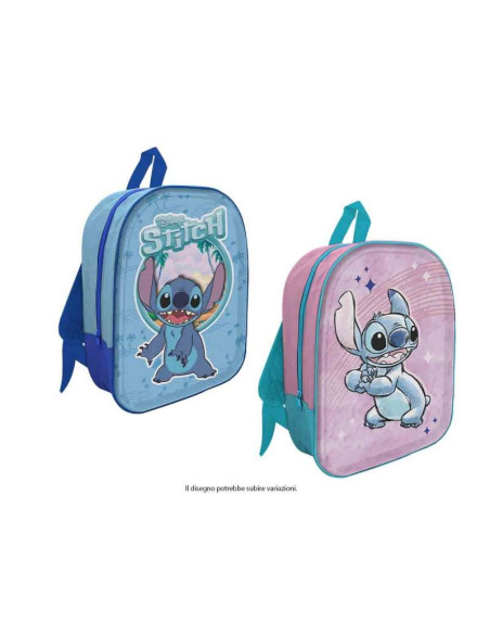 Stitch Zaino Asilo 3D Blu