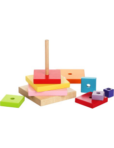 Piramide Colorata in Legno 2