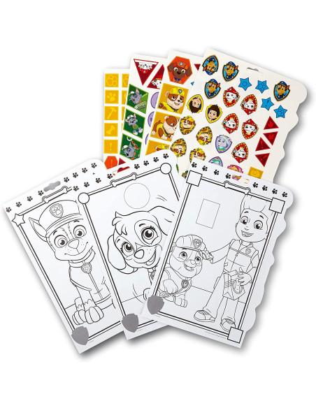 Album colora con gli adesivi Paw patrol