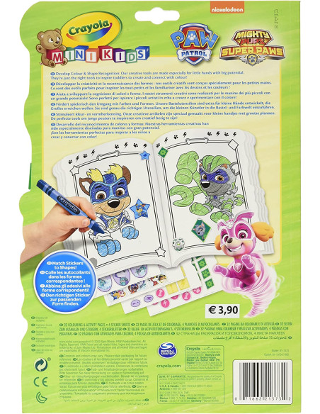 Album colora con gli adesivi Paw patrol