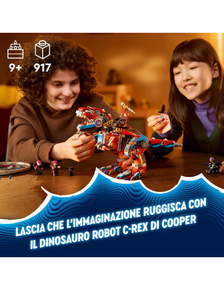 Lego Dreamzzz - Dinosauro robot C-Rex di Cooper 
