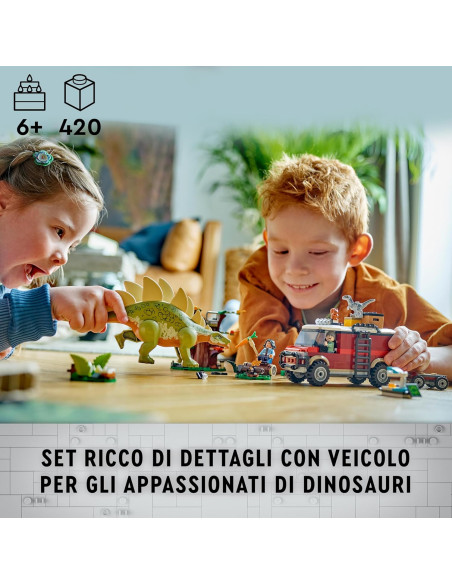 Lego Jurassic World - Missione dinosauro: scoperta dello stegosauro 