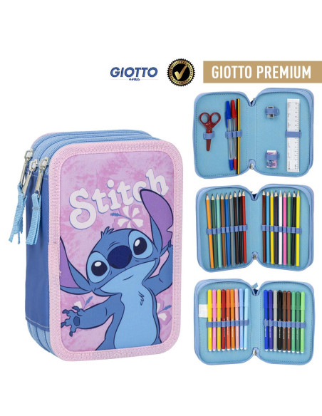 Astuccio Stitch 3 zip colori Giotto