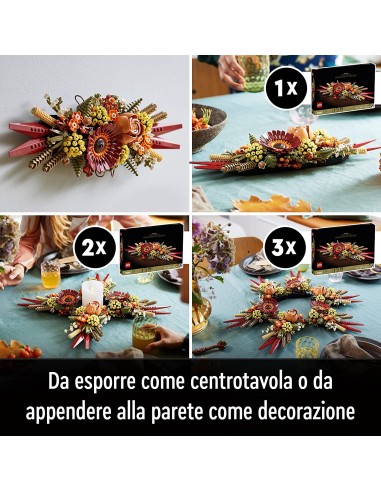 Lego Botanical - Centrotavola di Fiori Secchi