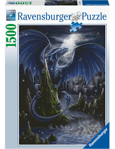 Puzzle 1500 pz L'oscuro Drago Blu