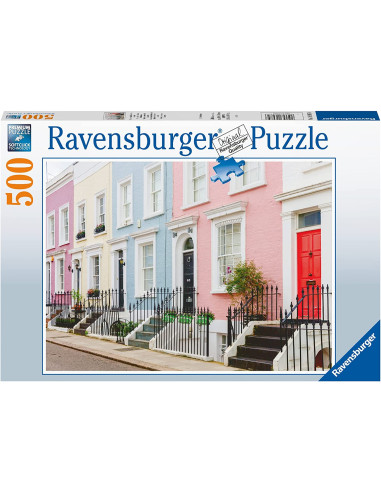 Puzzle 500 pz Case colorate Londinesi