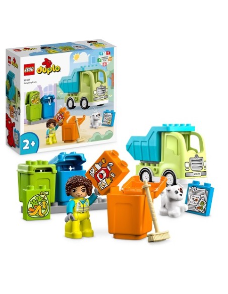 Lego Duplo - Camion Riciclaggio Rifiuti