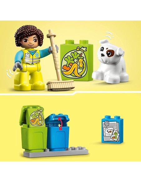 Lego Duplo - Camion Riciclaggio Rifiuti