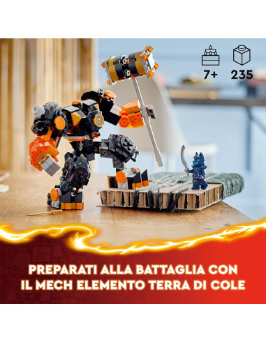 Lego Ninjago - Mech Elemento Terra di Cole