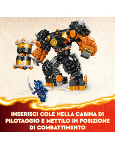 Lego Ninjago - Mech Elemento Terra di Cole