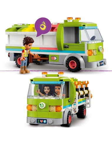 Lego Friends - Camion riciclaggio rifiuti