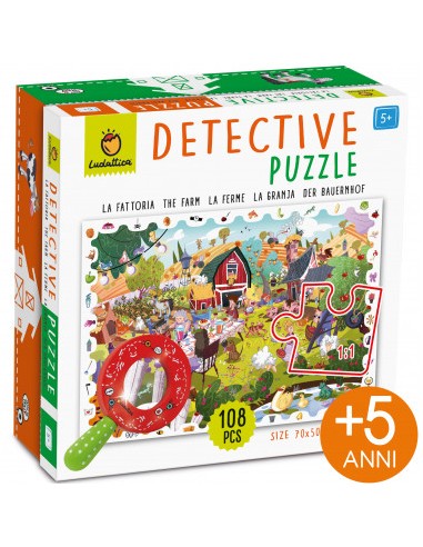 BABY DETECTIVE PUZZLE 108 PCS La fattoria
