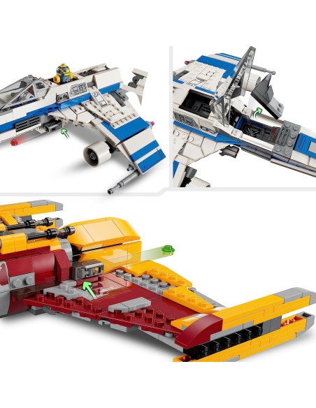 Lego Star Wars - E-Wing della Nuova Repubblica vs. Starfighter di Shin Hati