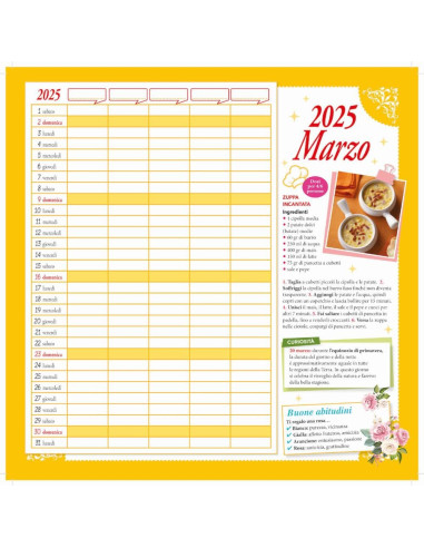 Calendario per la famiglia 2025