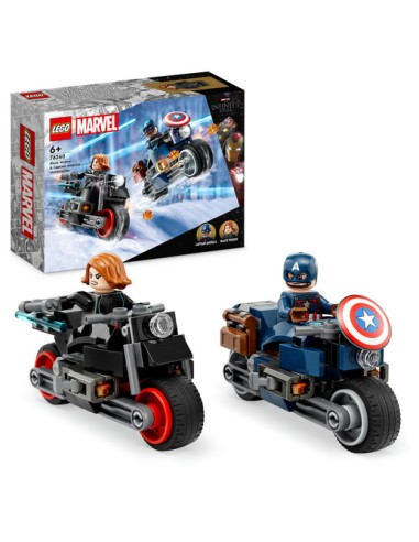 Lego Super Hero Marvel - Motociclette di Black Widow e Captain America