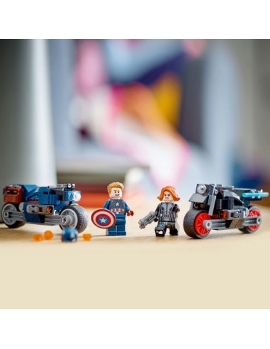 Lego Super Hero Marvel - Motociclette di Black...