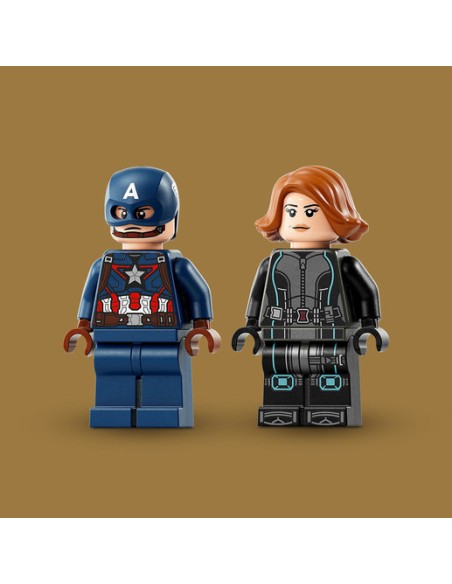 Lego Super Hero Marvel - Motociclette di Black Widow e Captain America
