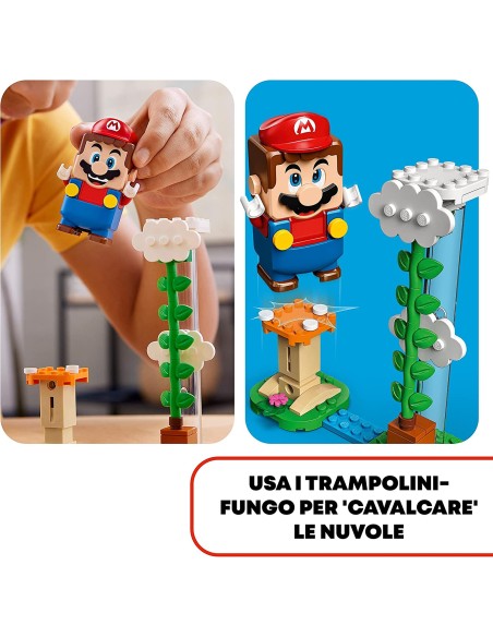 Lego Super Mario Pack Espansione Sfida sulle Nuvole di Spike Gigante