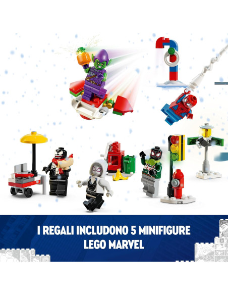 Lego Marvel SpiderMan - Calendario Dell'avvento Natale 2024 