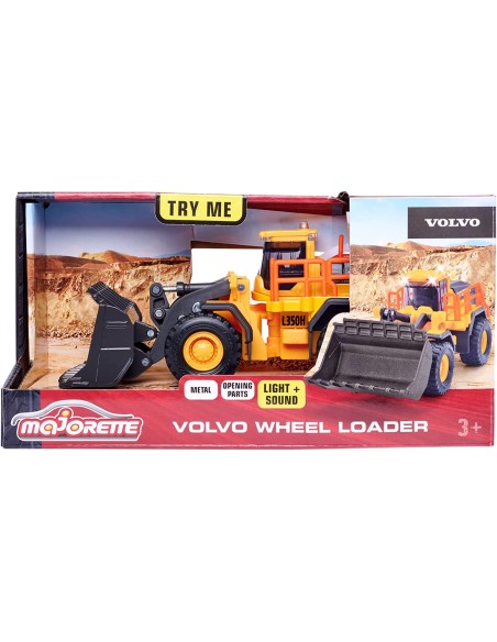 Majorette Grand Series Volvo Pala Gommata luci e suoni 21cm