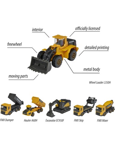 Majorette Volvo Construction veicolo singolo 