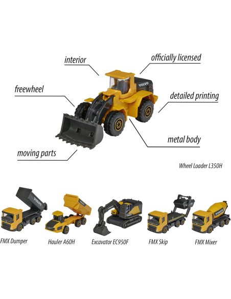 Majorette Volvo Construction veicolo singolo 