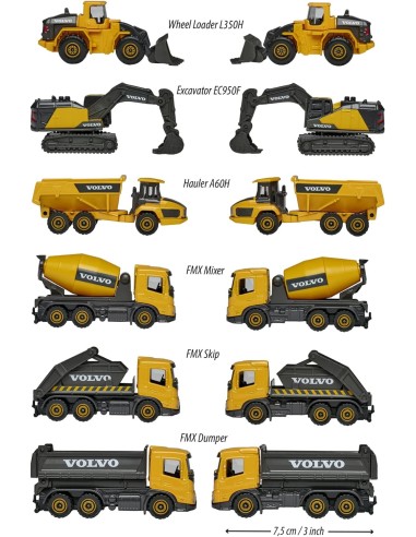 Majorette Volvo Construction veicolo singolo 