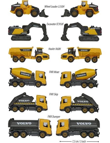 Majorette Volvo Construction veicolo singolo 