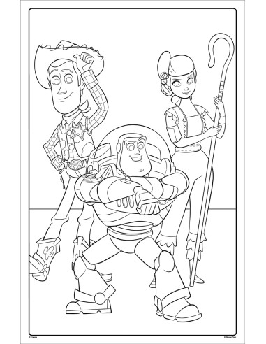 maxi pagine con adesivi disney toy story 4